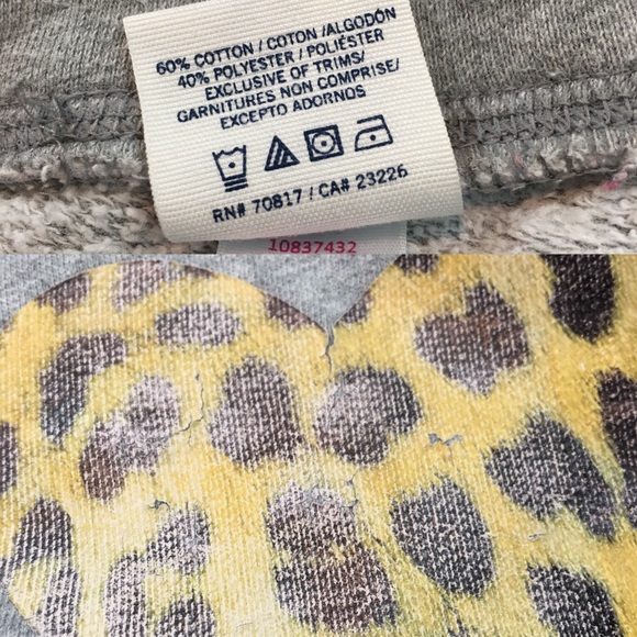 SOLD Small VS PINK Gray Jogger Leopard Sweatpants - Picture 4 of 8